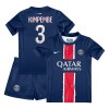 Original Trikotsatz Paris Saint-Germain Presnel Kimpembe 3 Heimtrikot 2024-25 Für Kinder